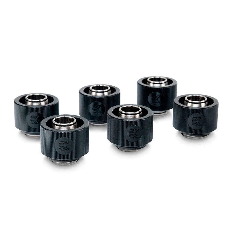 EKWB EK-ACF Fitting 10/16mm - Black (6-pack) - وصلات أنابيب
